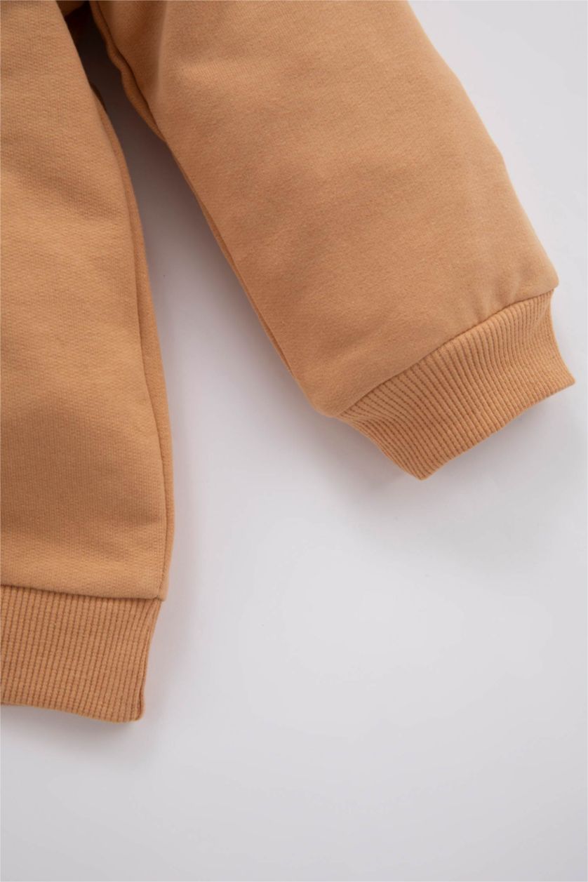 BABY BOY Camel 2 piece Regular Fit Crew Neck Lion King Licensed Set