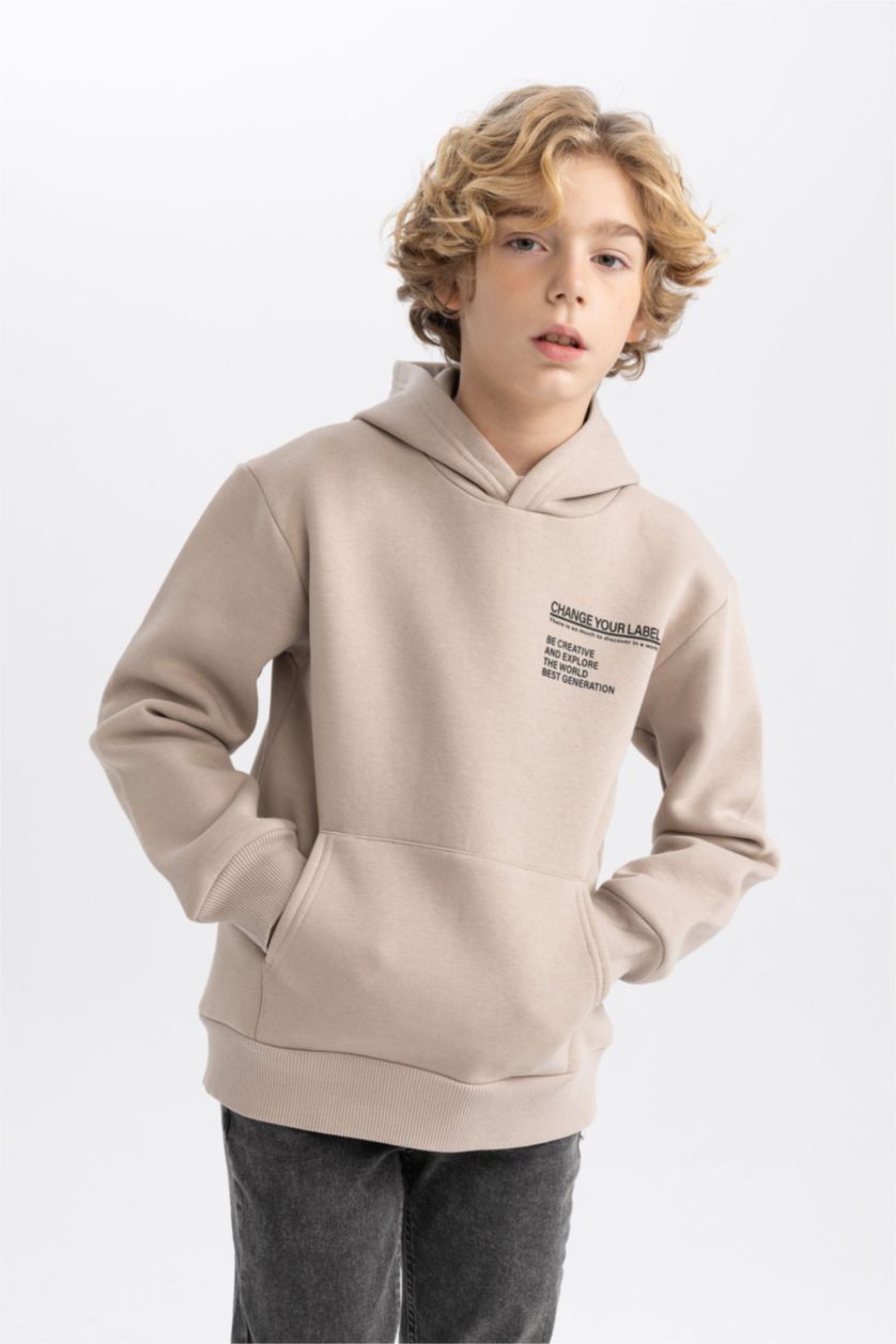 أولاد بيج سويت شيرت ولادي قصة عادية قماش سميك