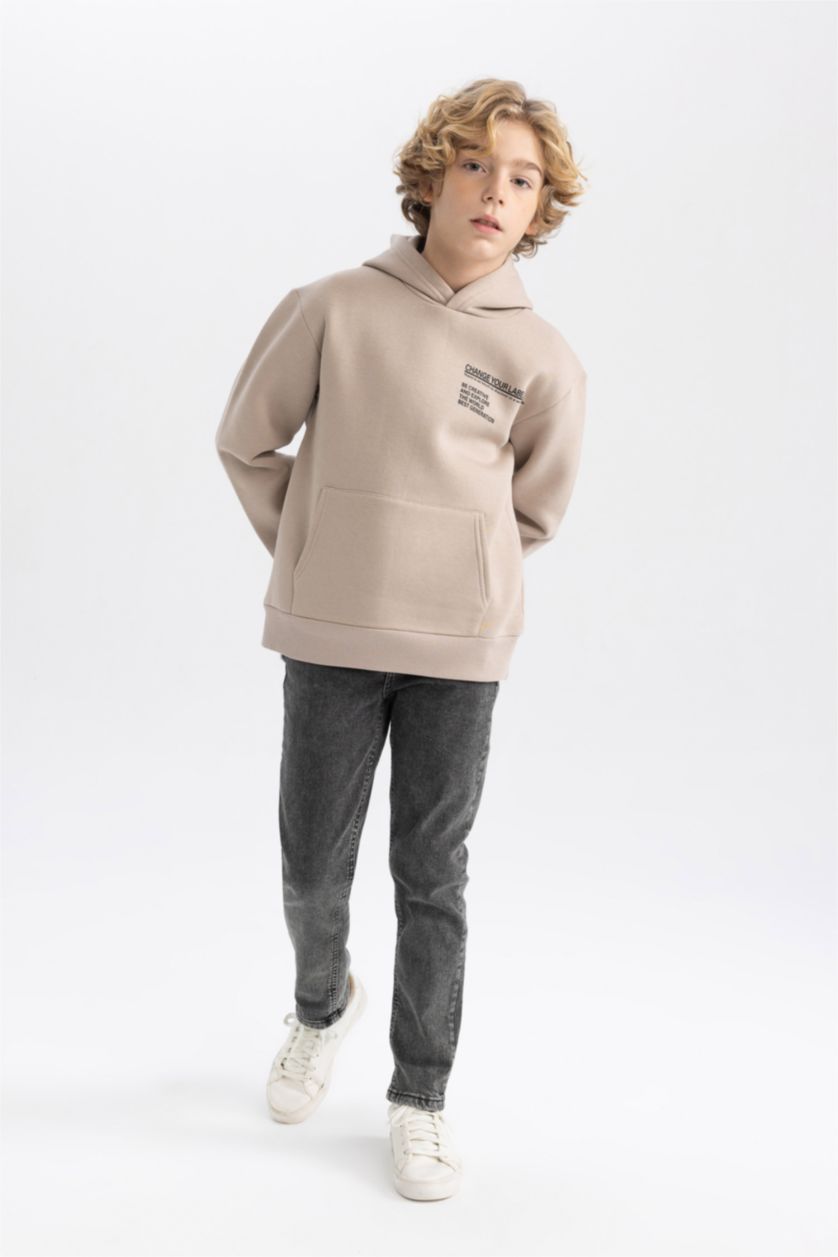 أولاد بيج سويت شيرت ولادي قصة عادية قماش سميك