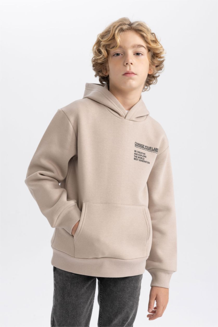 أولاد بيج سويت شيرت ولادي قصة عادية قماش سميك