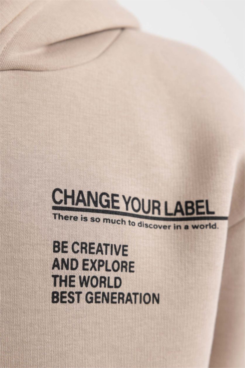 أولاد بيج سويت شيرت ولادي قصة عادية قماش سميك