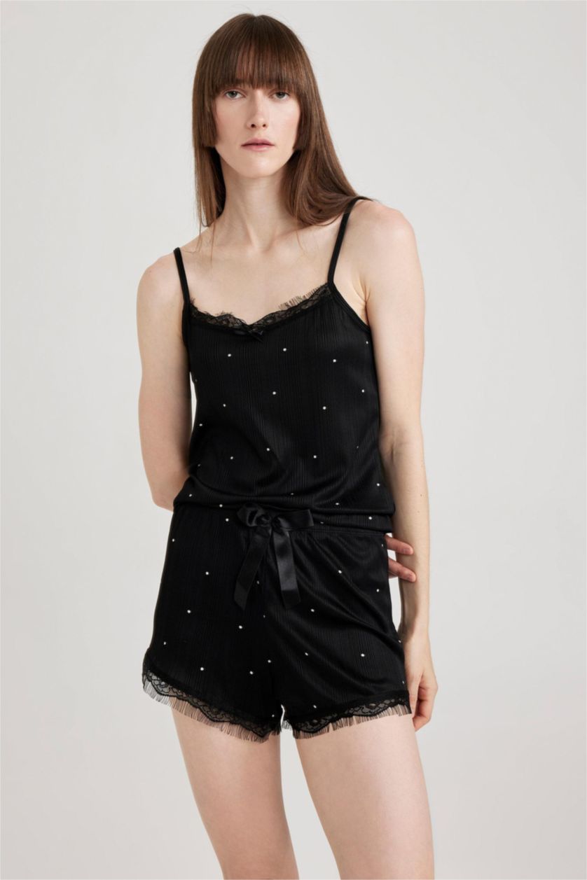 نساء أسود بلوزة قطن قصة عادية بحمالات