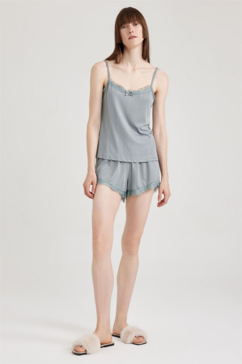 نساء نعناع بلوزة قطن قصة عادية بحمالات