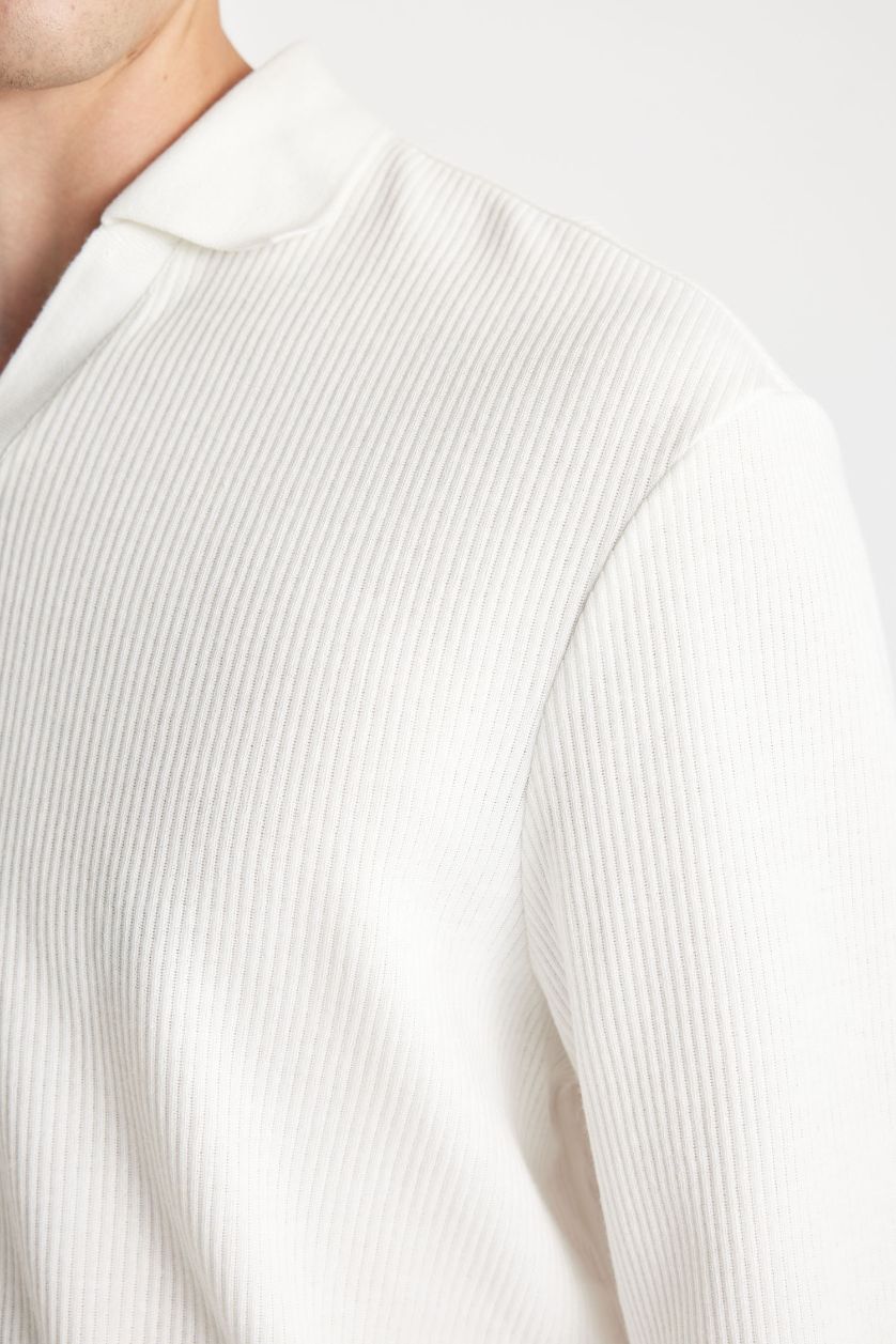 رجال اوف وايت سويت شيرت قصة عادية بياخة بولو