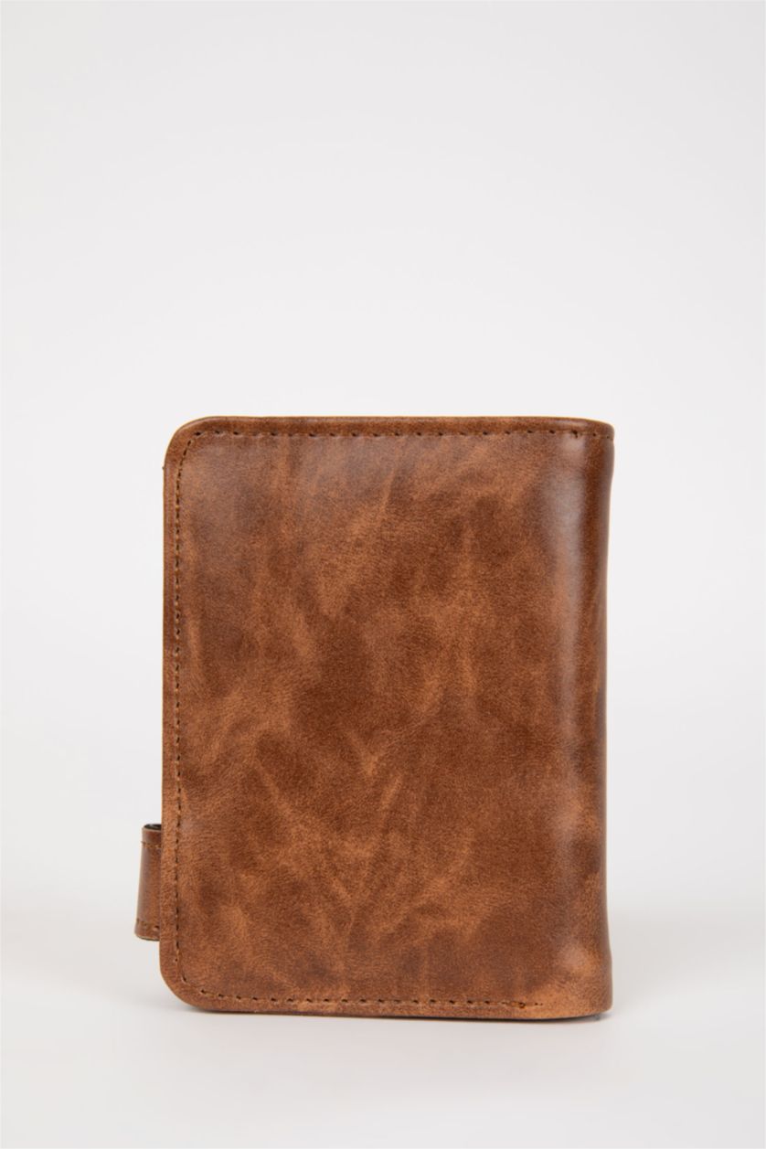 Erkek Kahve Erkek Suni Deri Cüzdan