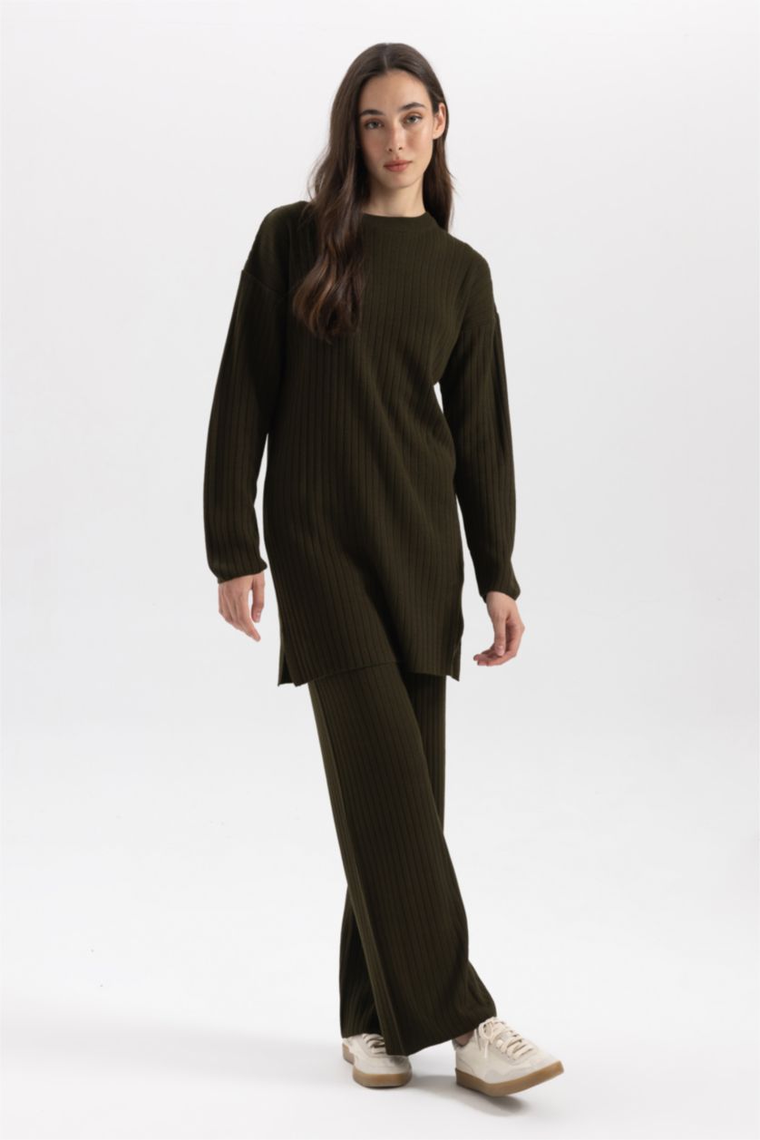 WOMAN Khaki Relax Fit Trousers