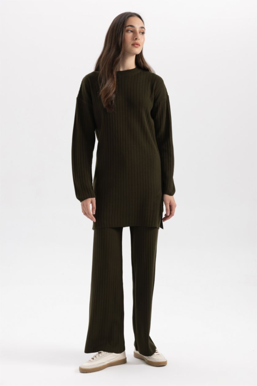 WOMAN Khaki Relax Fit Trousers