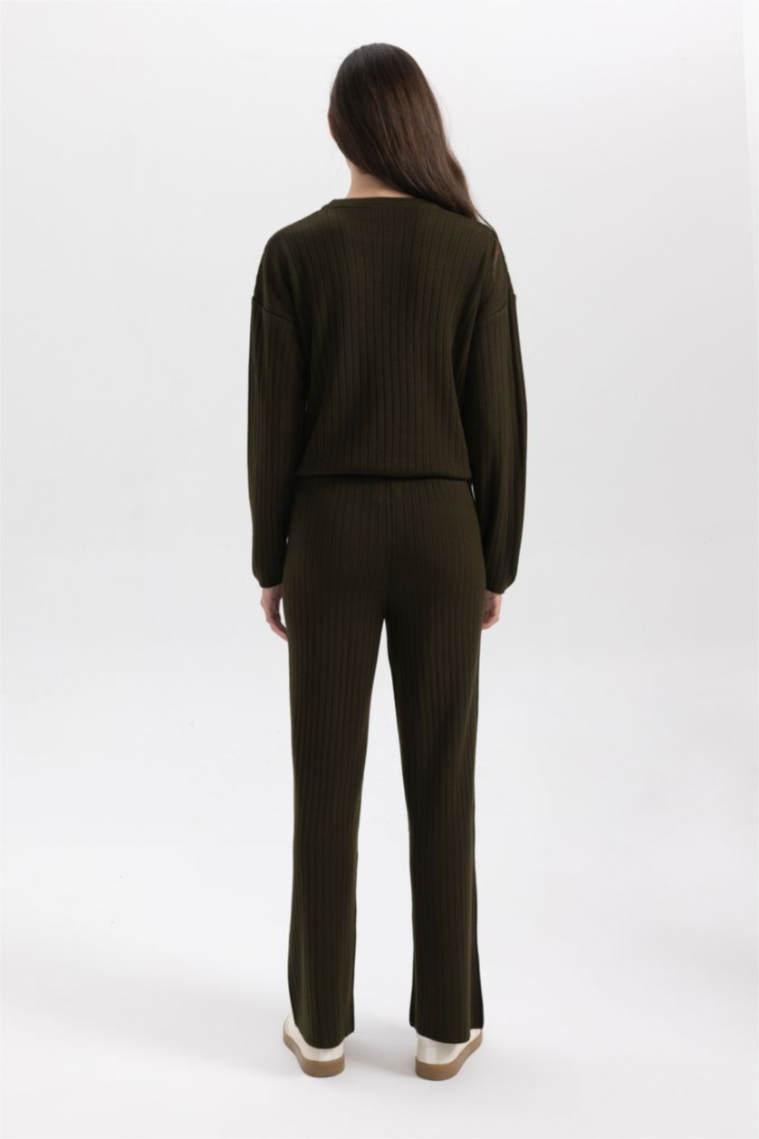 WOMAN Khaki Relax Fit Trousers