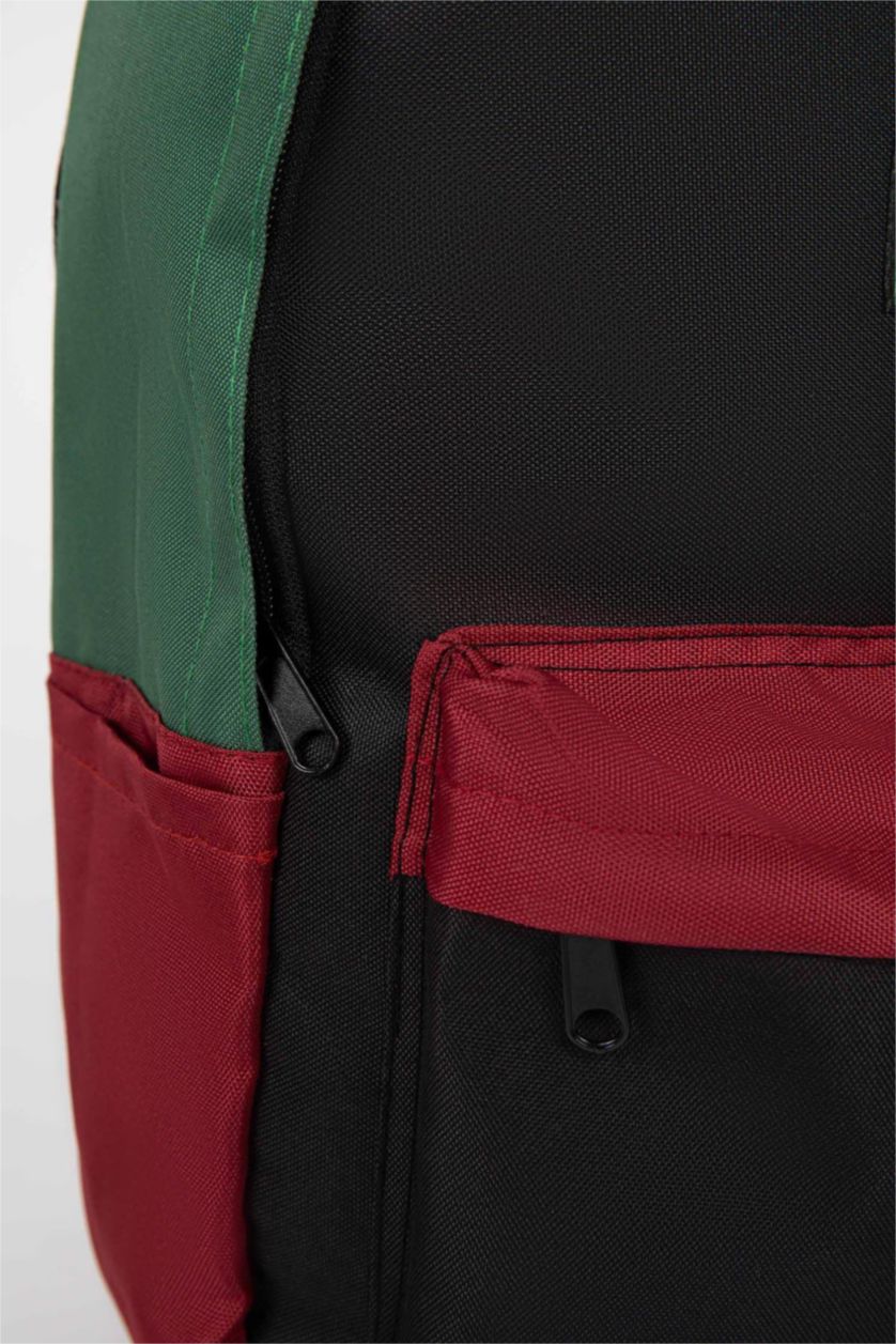 Erkek Siyah Erkek Su İtici Kumaş Sırt Çantası