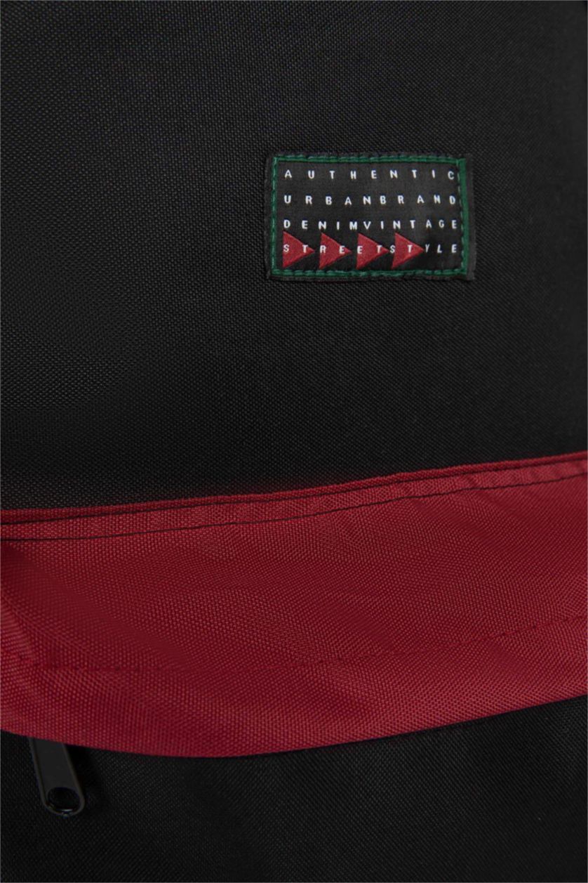 Erkek Siyah Erkek Su İtici Kumaş Sırt Çantası