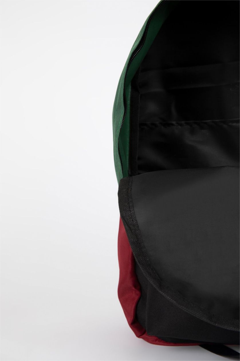 Erkek Siyah Erkek Su İtici Kumaş Sırt Çantası