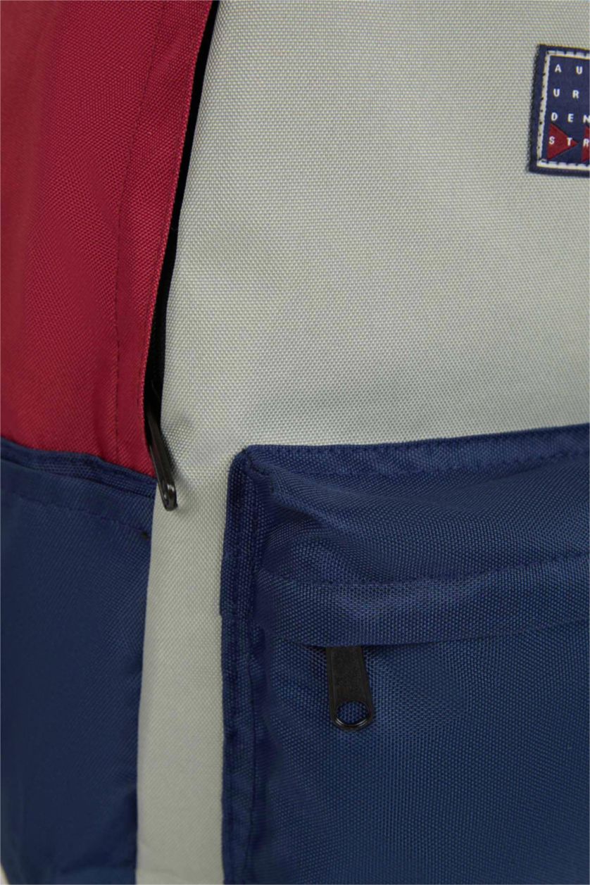 Erkek Lacivert Erkek Su İtici Kumaş Sırt Çantası