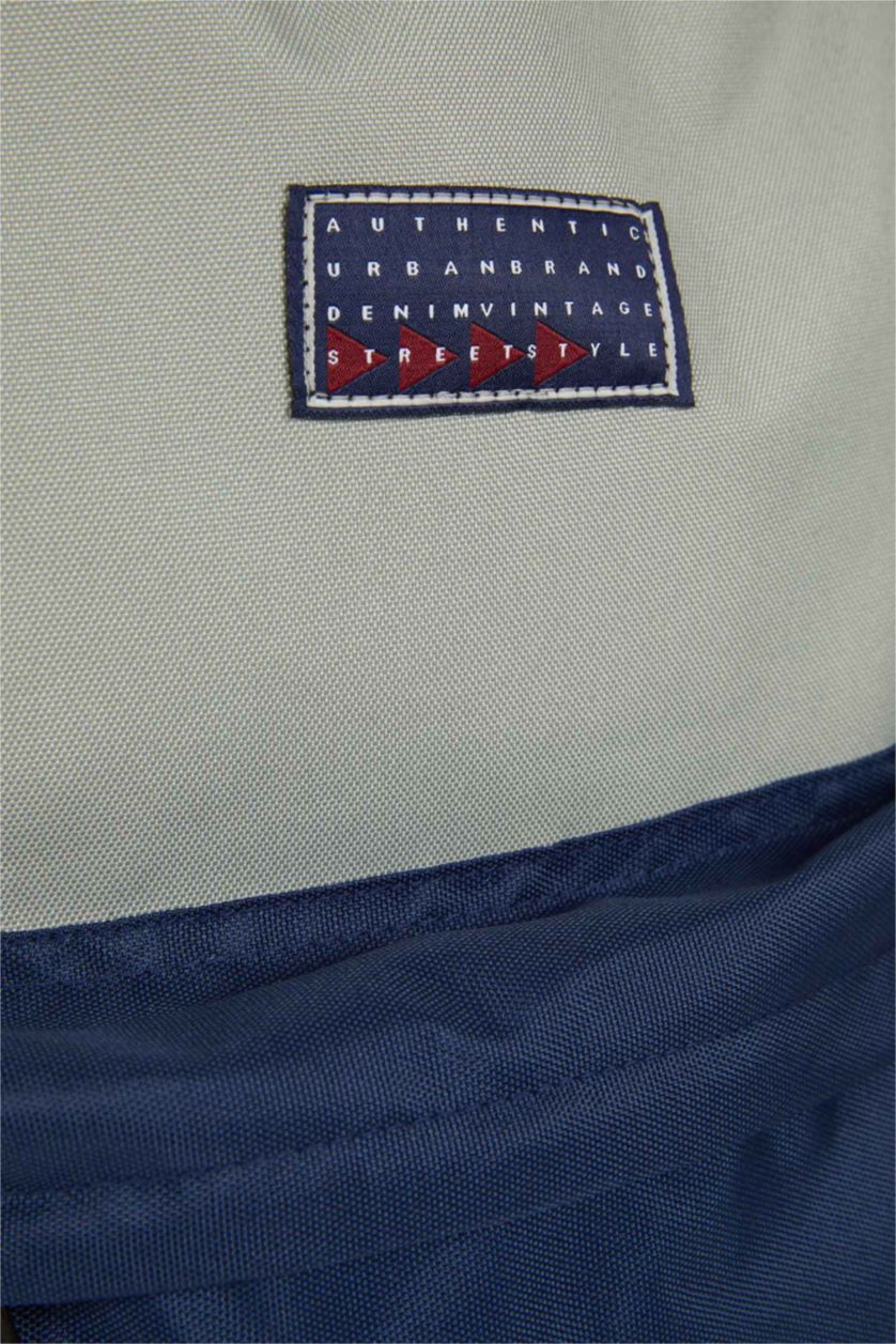 Erkek Lacivert Erkek Su İtici Kumaş Sırt Çantası