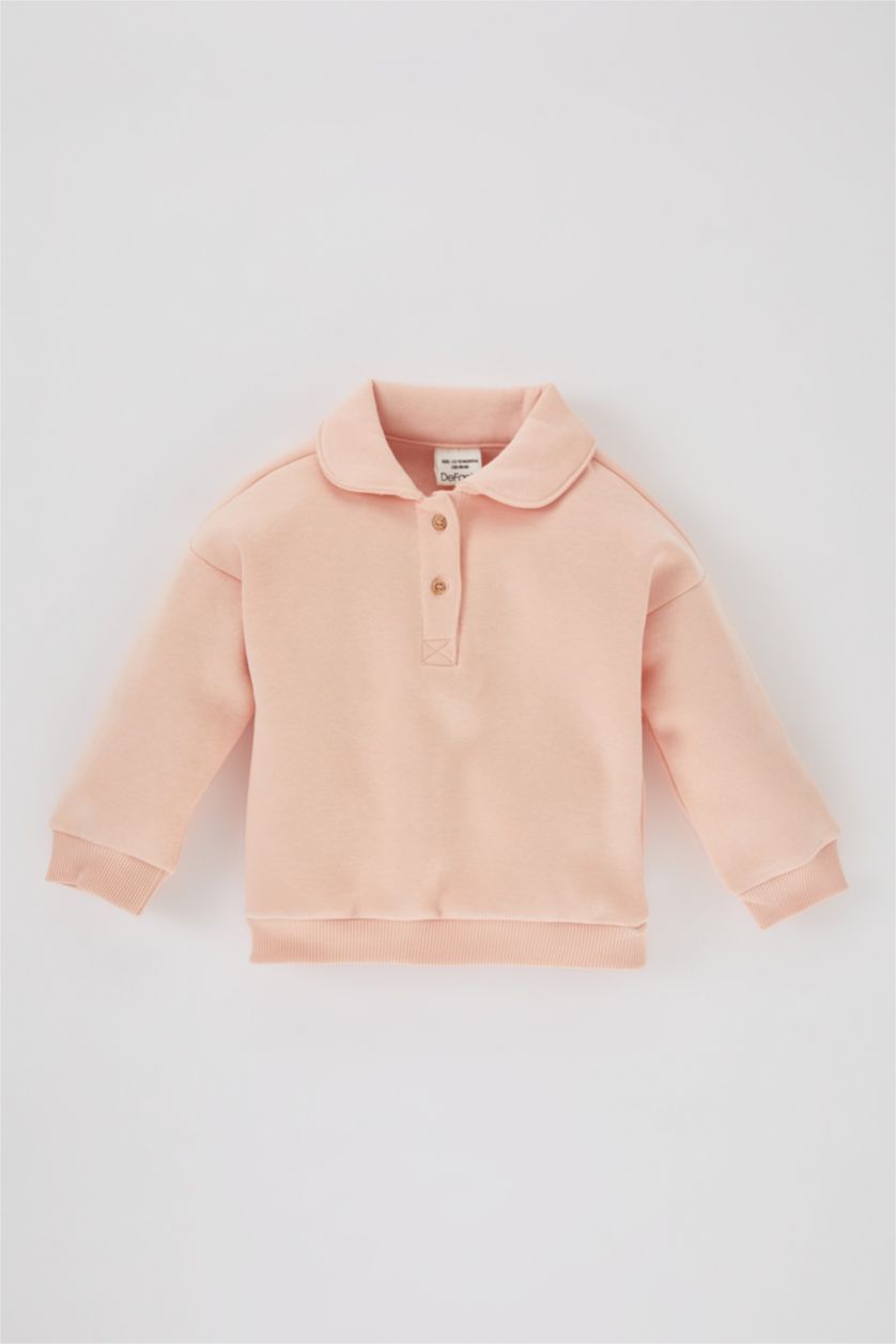 BÉBÉ FILLE Rose Sweat- Shirt Polo Pour Bébé Fille