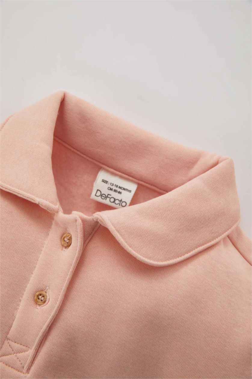 BÉBÉ FILLE Rose Sweat- Shirt Polo Pour Bébé Fille