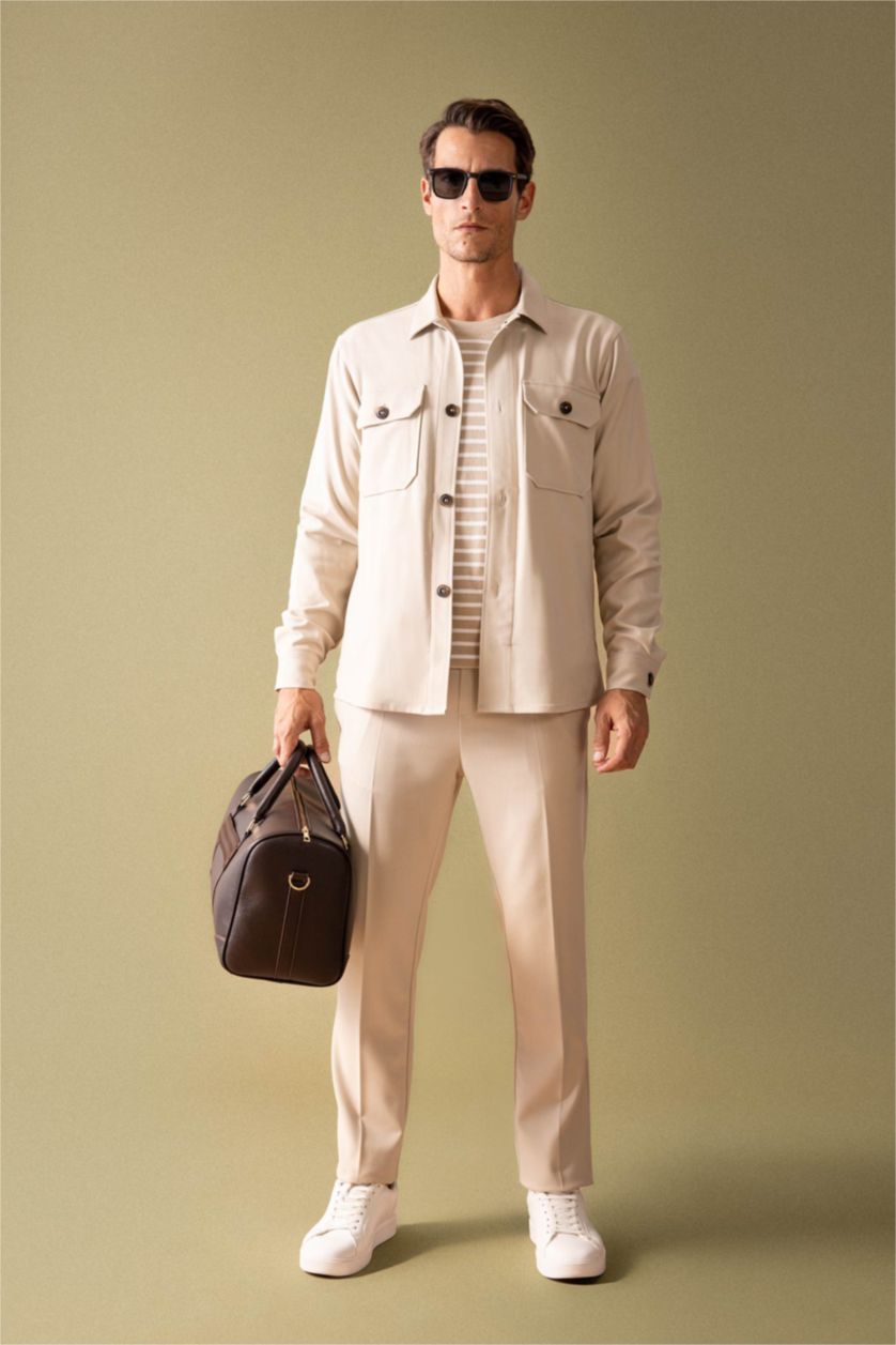 MAN Beige jogger Trousers