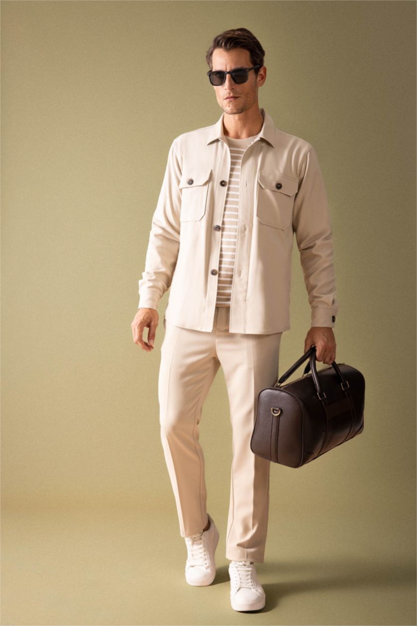 MAN Beige jogger Trousers