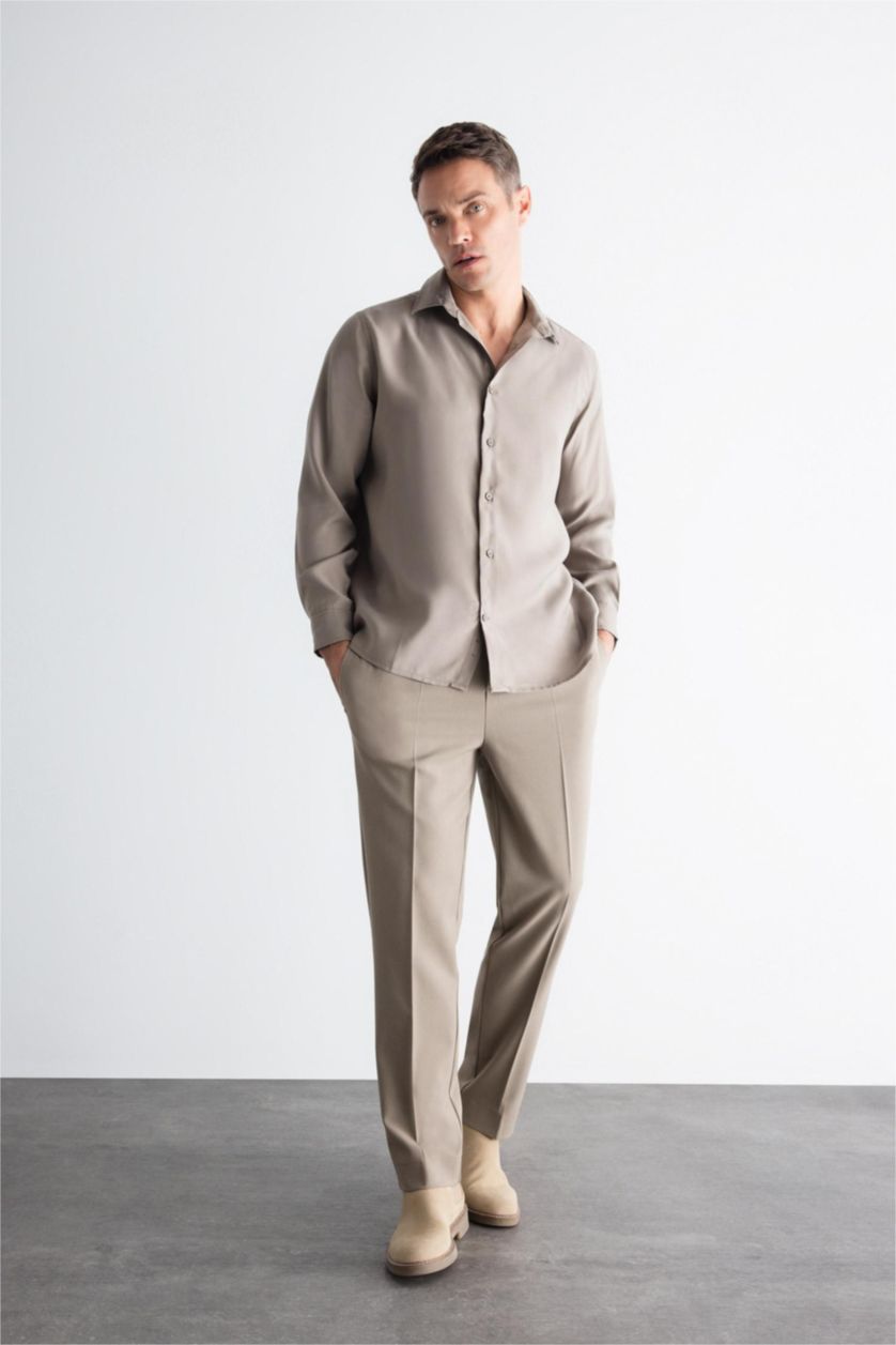 Мужчины Хаки Брюки джоггеры