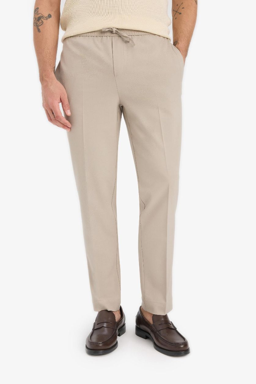 Ерлер Сұр джоггер пішімі төрт жақты тұрақты етек Шалбар