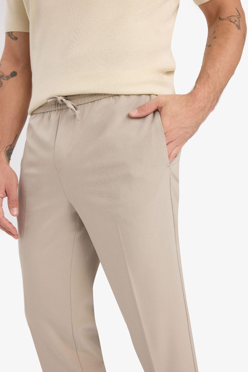 Ерлер Сұр джоггер пішімі төрт жақты тұрақты етек Шалбар