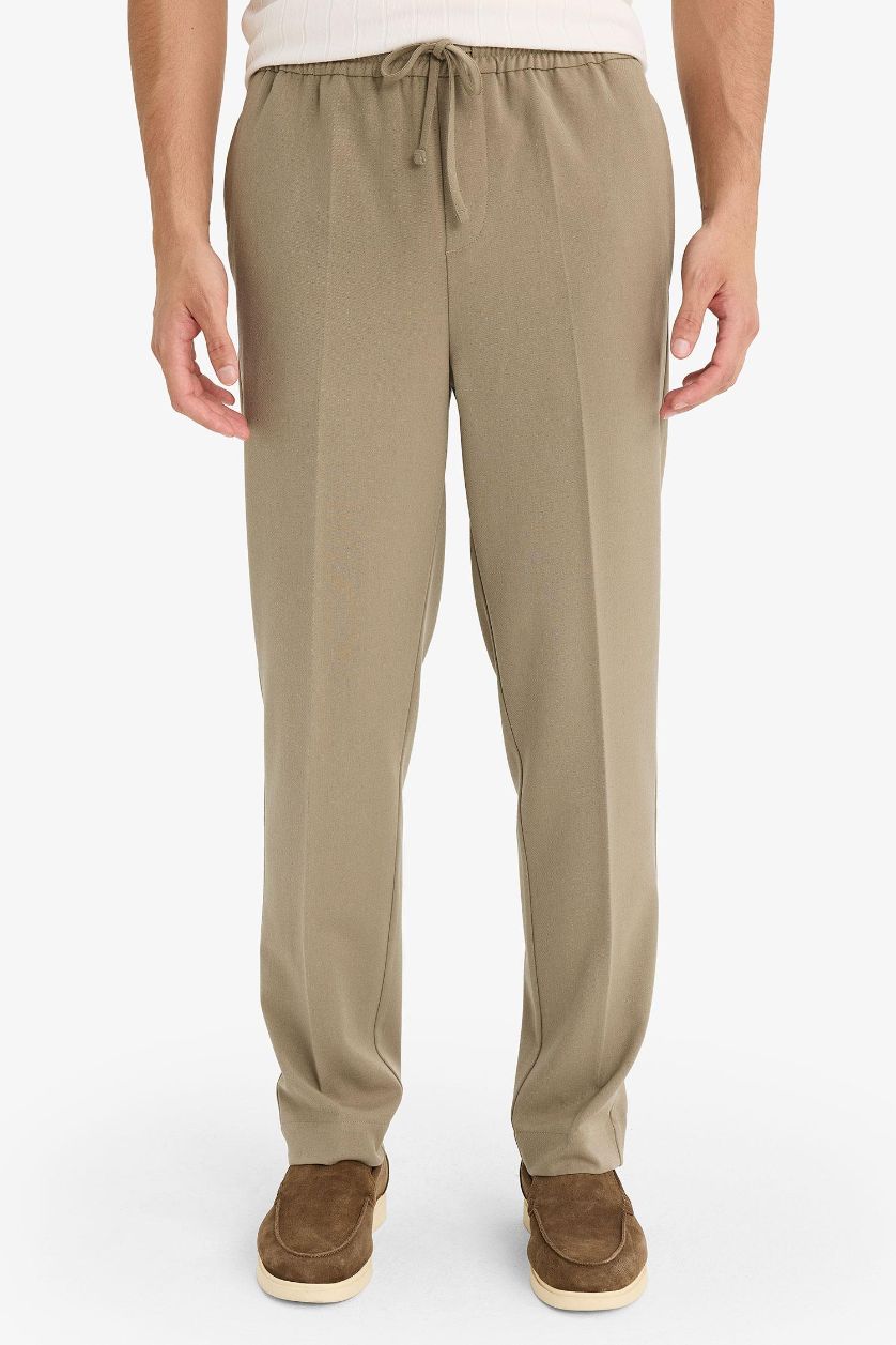 Ерлер хаки джоггер пішімі төрт жақты тұрақты етек Шалбар