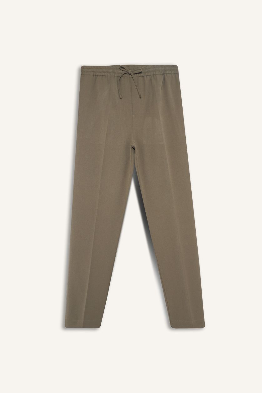 Ерлер хаки джоггер пішімі төрт жақты тұрақты етек Шалбар