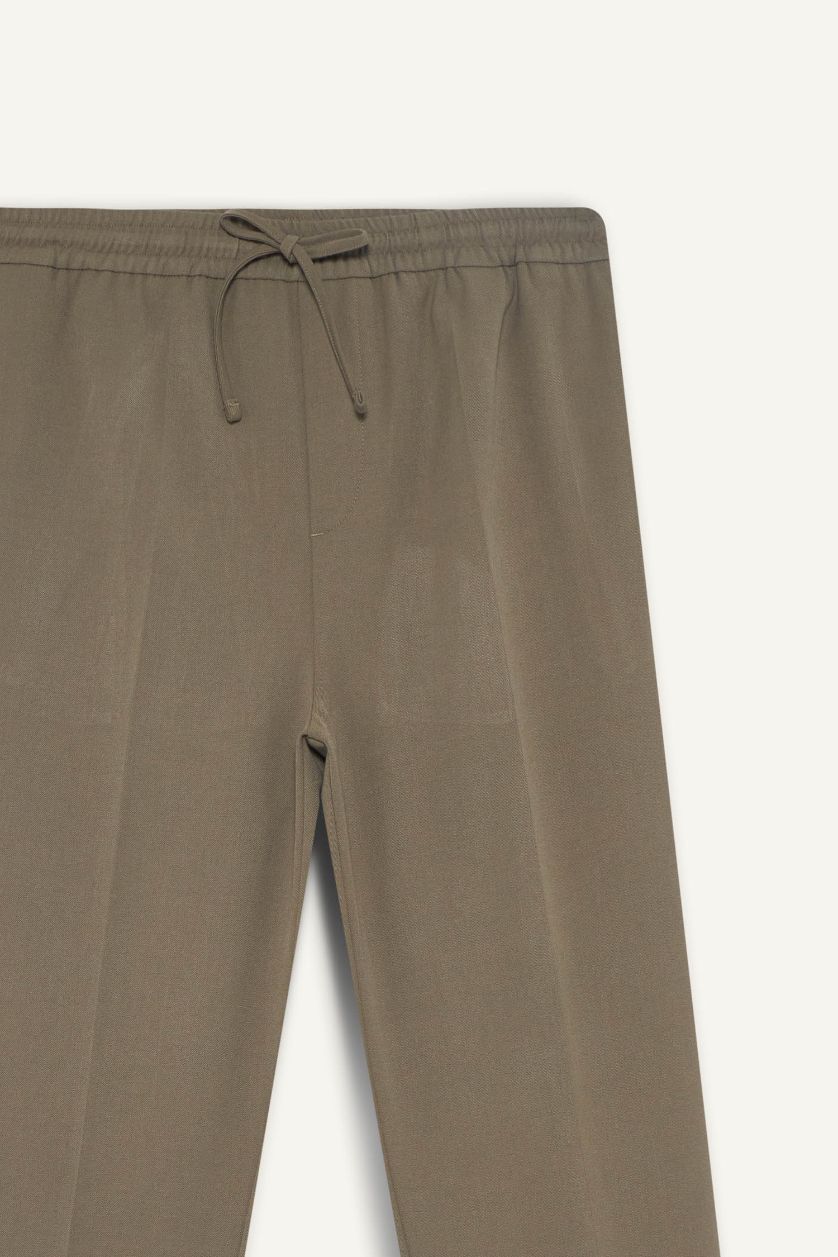 Ерлер хаки джоггер пішімі төрт жақты тұрақты етек Шалбар