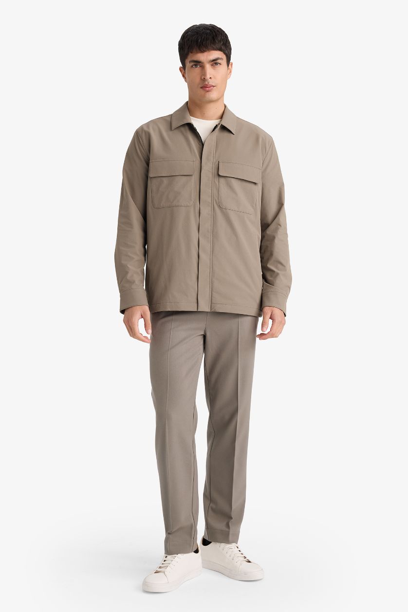 MAN Teak Regular Fit Regular Hem Trousers