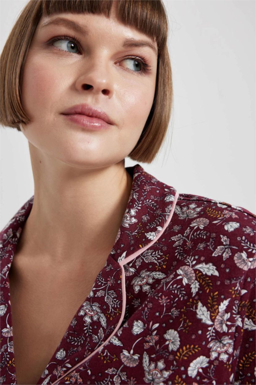 حريمي خمري بلوزة بيجاما قصة عادية من Fall In Love