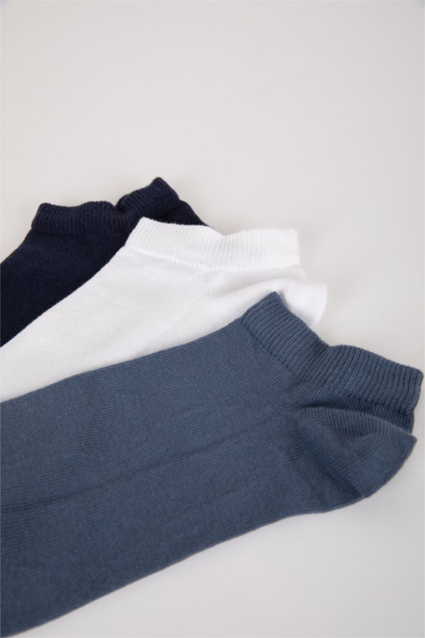 MAN NAVY Men 3 Pack Cotton Long Socks