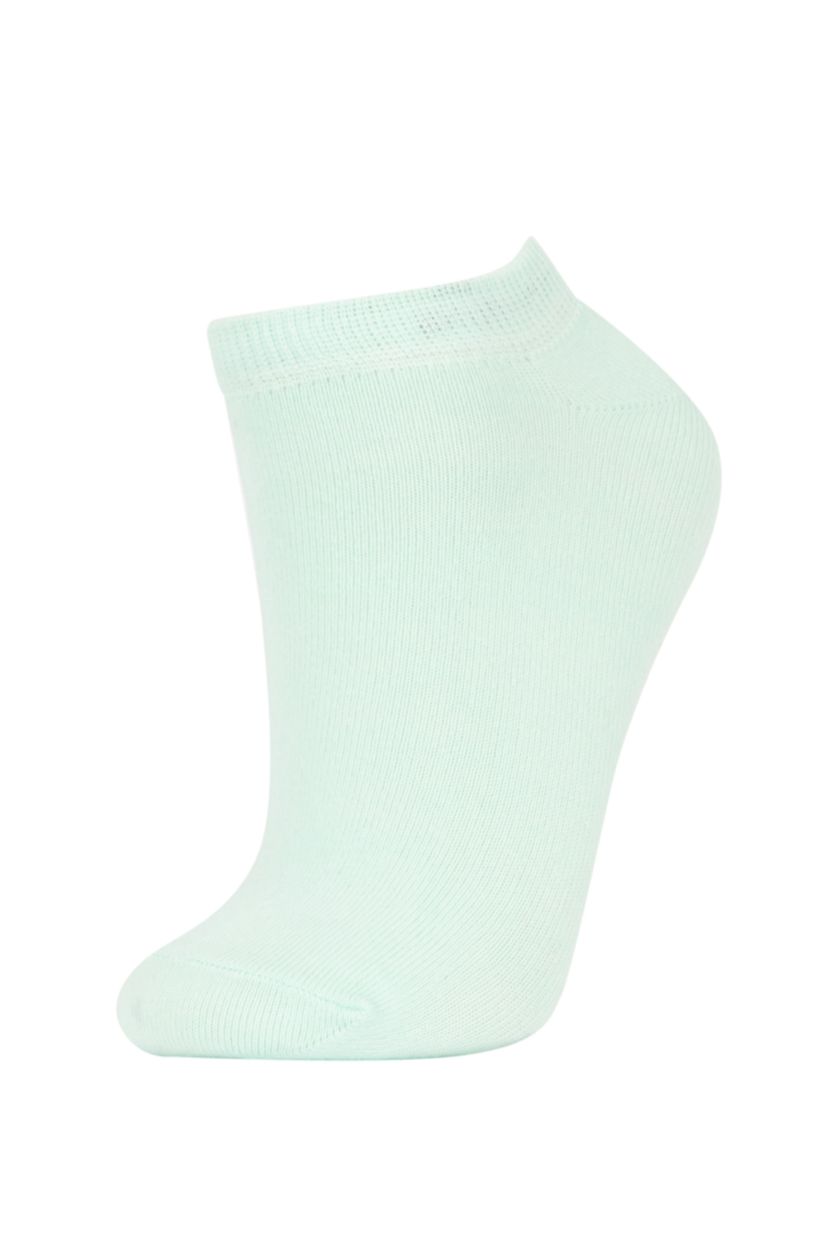 WOMAN Green Women 3 Pack Cotton Booties Socks