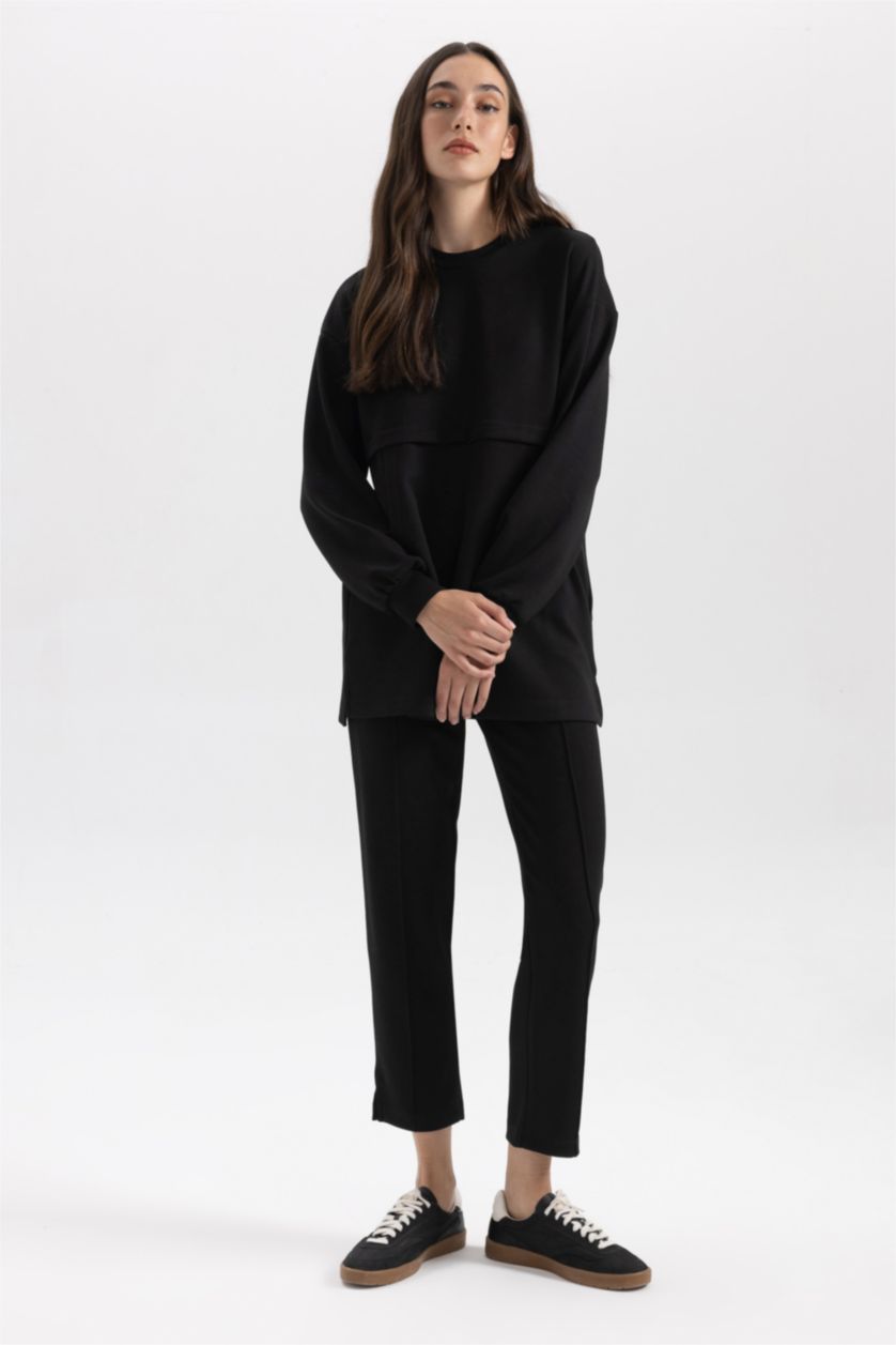نساء أسود Regular Fit Trousers