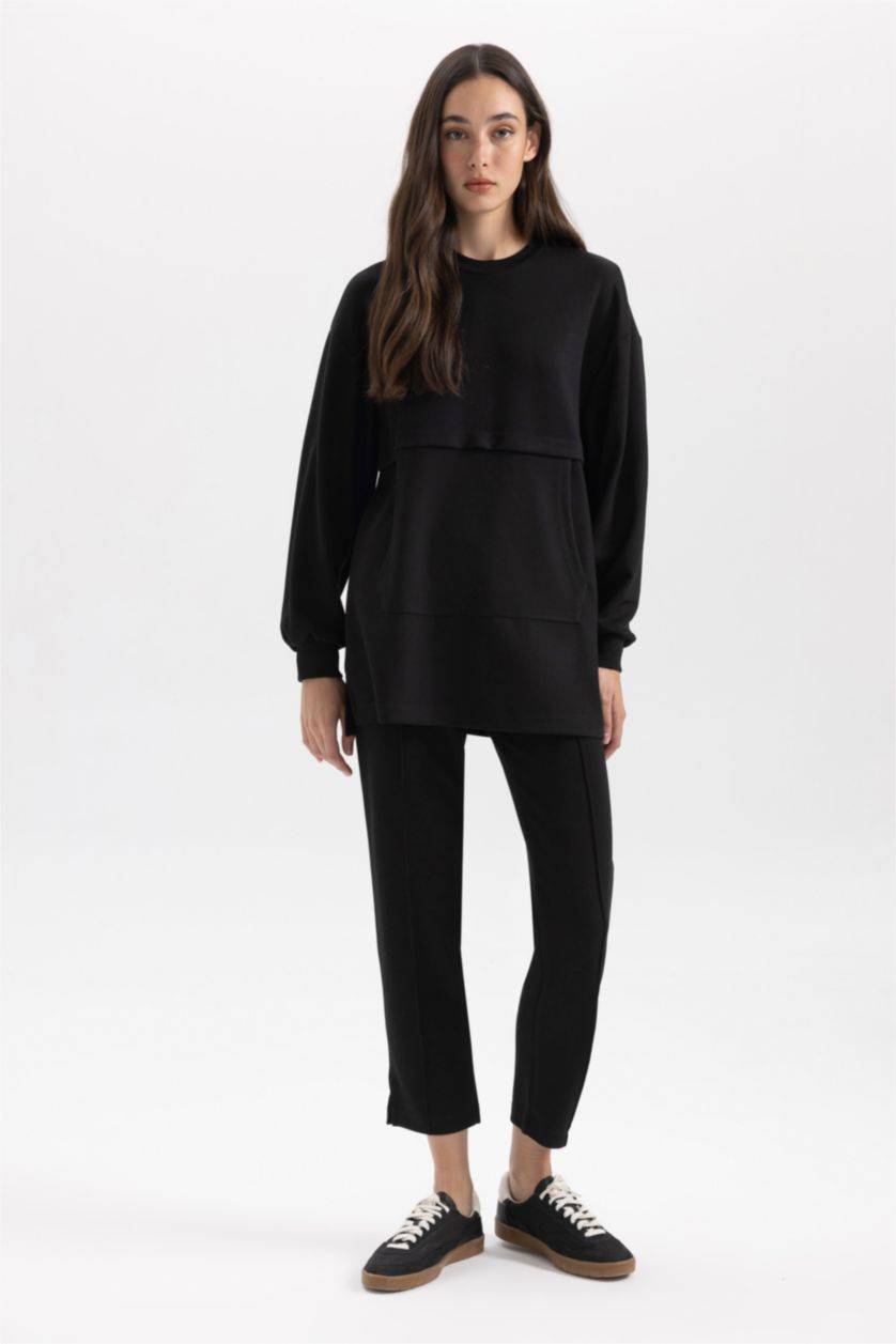 نساء أسود Regular Fit Trousers