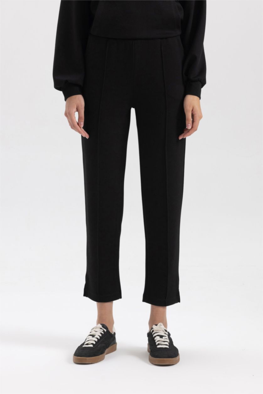 نساء أسود Regular Fit Trousers