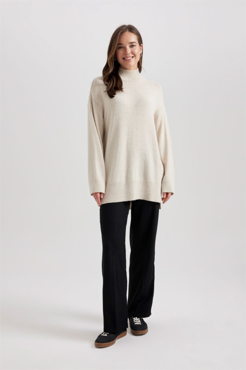 Woman Ecru Regular Fit Tunic