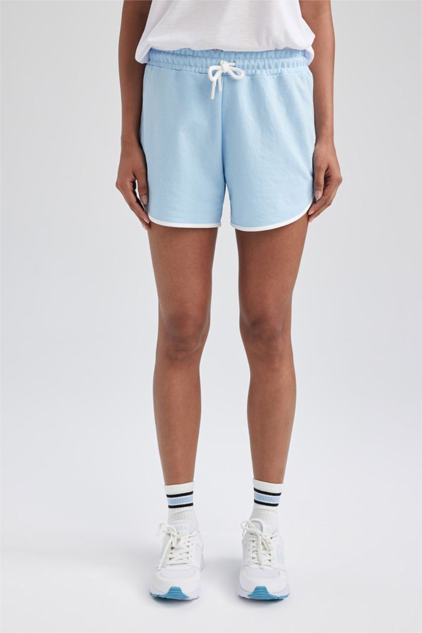 WOMAN Light Blue Standard Fit Thin Sweatshirt Fabric