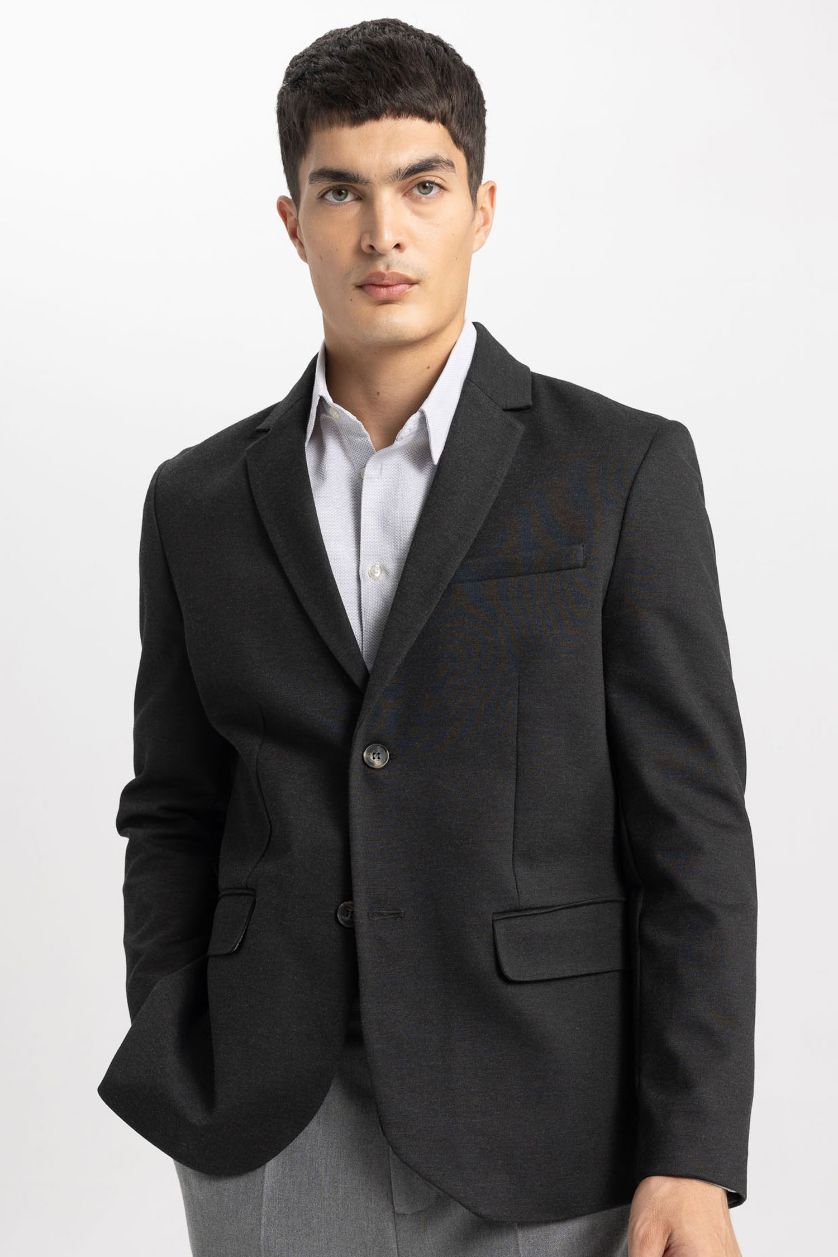 MAN Anthracite Melange Modern Fit Blazer