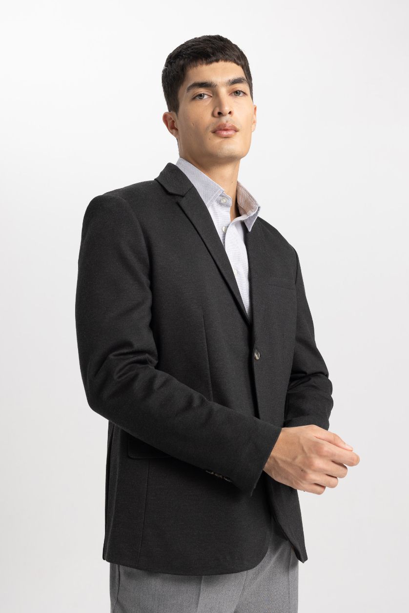 MAN Anthracite Melange Modern Fit Blazer