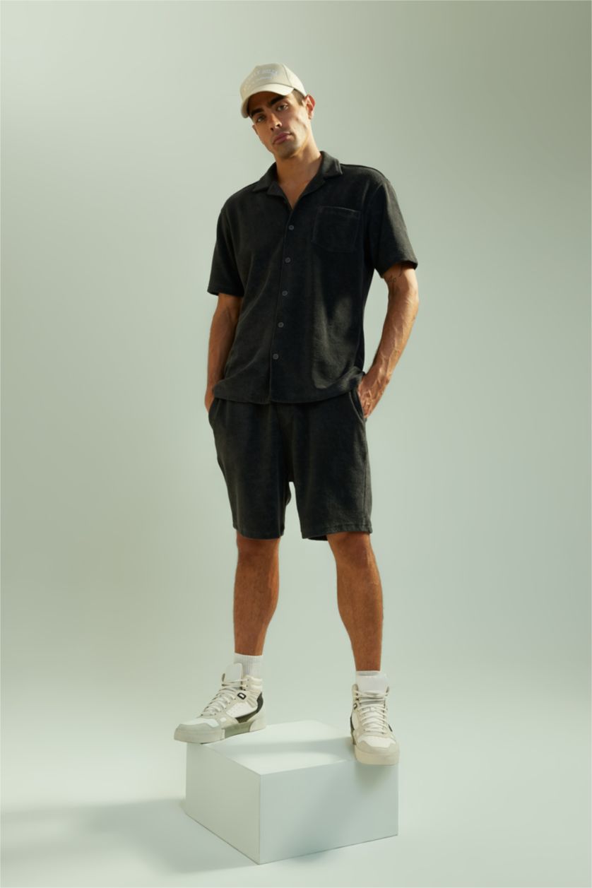 HOMME Anthracite Short Coupe décontractée