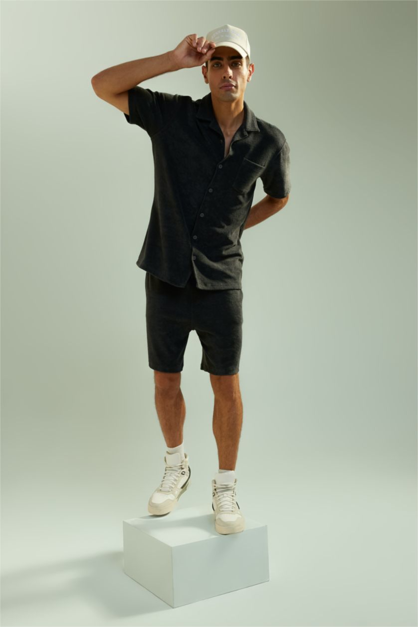 HOMME Anthracite Short Coupe décontractée