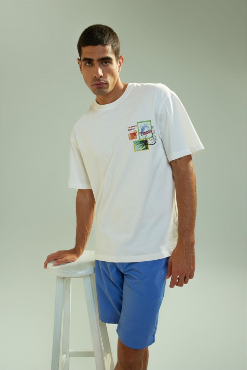 MAN White Relax Fit Short Sleeve T-Shirt