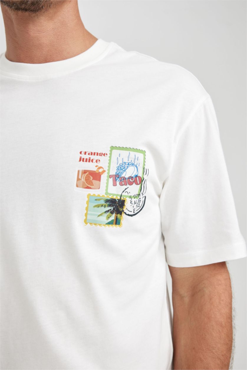 MAN White Relax Fit Short Sleeve T-Shirt