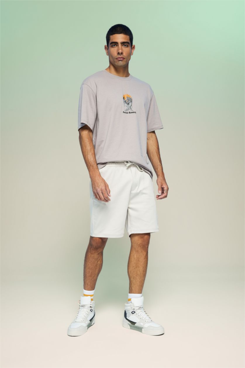 MAN Grey Relax Fit Crew Neck Short Sleeve T-Shirt