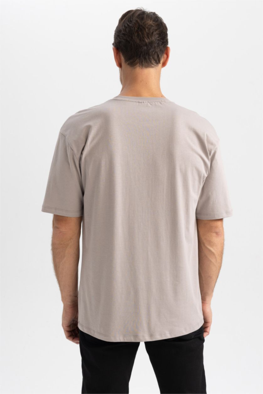 MAN Grey Relax Fit Crew Neck Short Sleeve T-Shirt