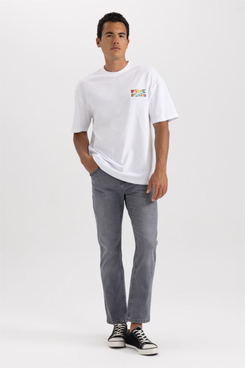 HOMME Gris Pantalon Jean Sergio Coupe Régulière