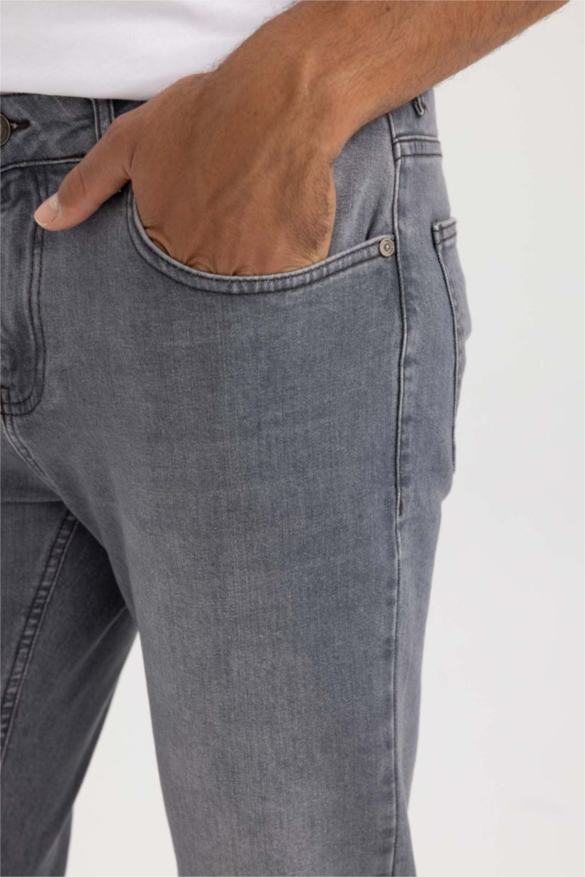 HOMME Gris Pantalon Jean Sergio Coupe Régulière