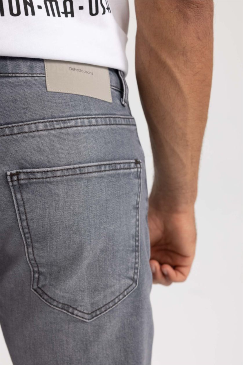 HOMME Gris Pantalon Jean Sergio Coupe Régulière