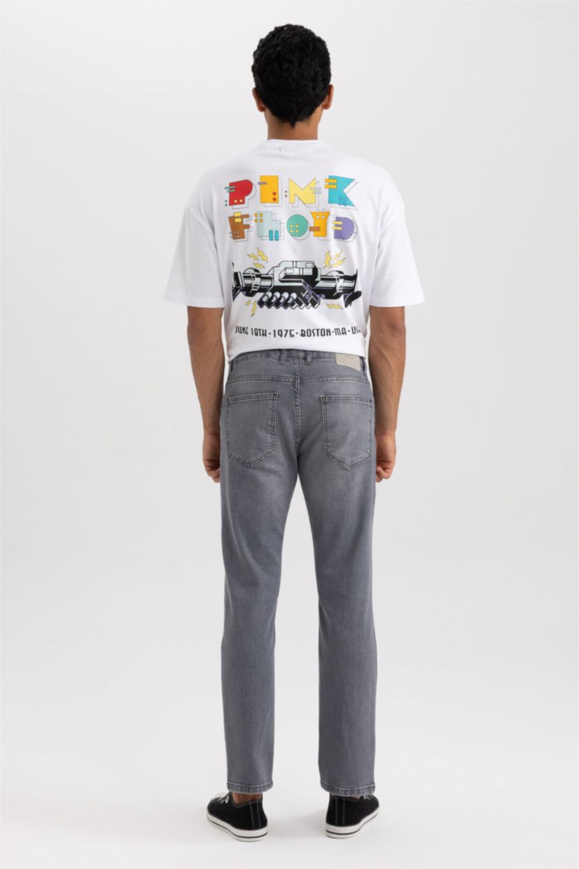 HOMME Gris Pantalon Jean Sergio Coupe Régulière