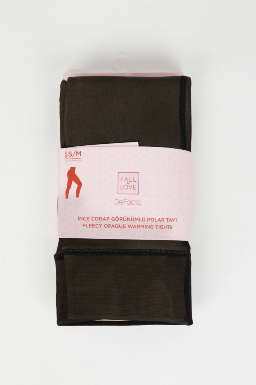 حريمي أسود بنطلون حراري سليم فيت من Fall in Love