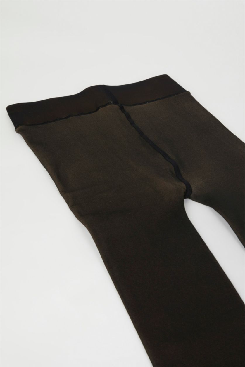 حريمي أسود بنطلون حراري سليم فيت من Fall in Love